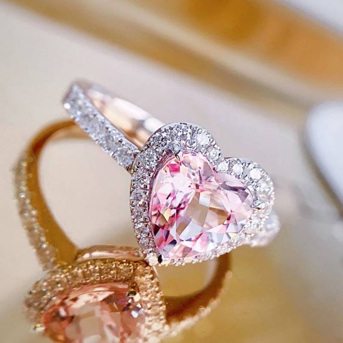 Bague en forme de cœur pour femme
