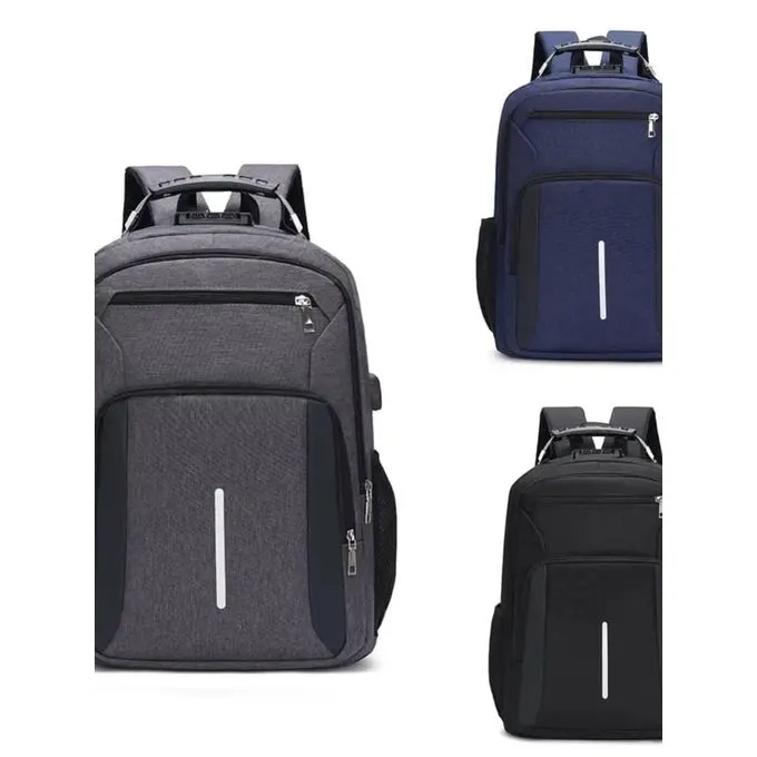 Cartable et Sac a dos unisexe - USB & Anti vol-BN