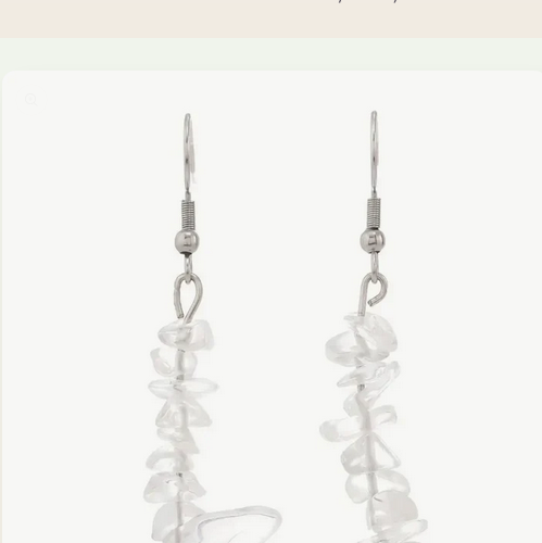 Boucles d'oreilles "Pure Lumière" en Cristal de Roche