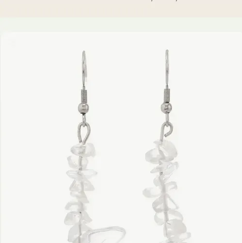 Boucles d'oreilles "Pure Lumière" en Cristal de Roche