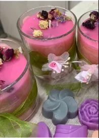 Bougies en verrine parfumées