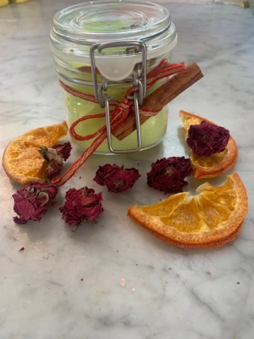 Bougie en bocal parfum banane