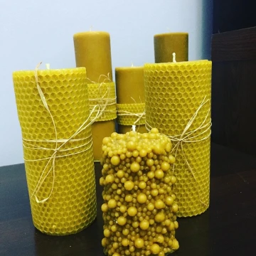 Bougies naturelles en cire