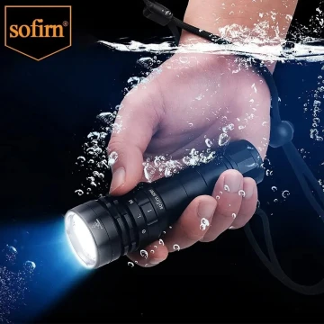 Lampe Torche SOFIRN SD05 - 3000 Lumen Chasse Sous Marine Plongée (Rechargeable)