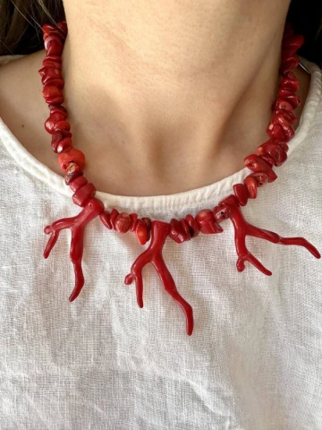 Collier corail مرجان