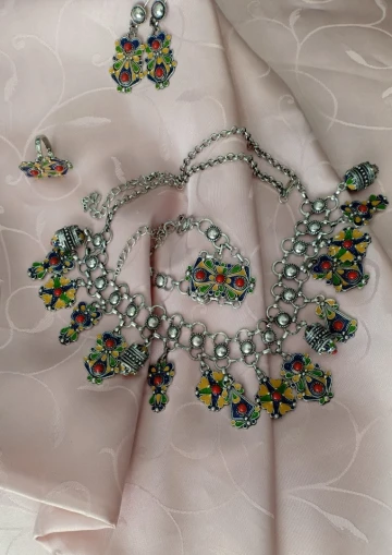 طاقم حلي قبائلي فانتيزي parure bijoux kabyle fantaisie garantie