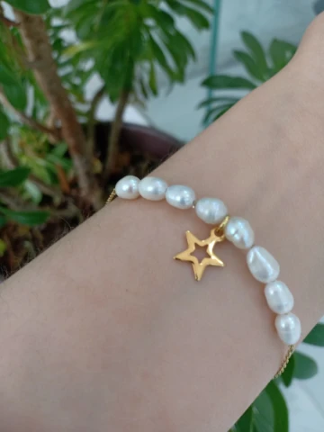 Bracelet en perles de culture 🦪 et acier inoxydable