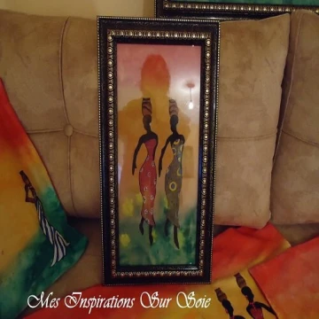 Cadres et coussins Femme Africaine
