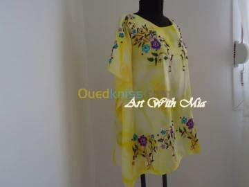 Belle Tunique Peinte à la Main