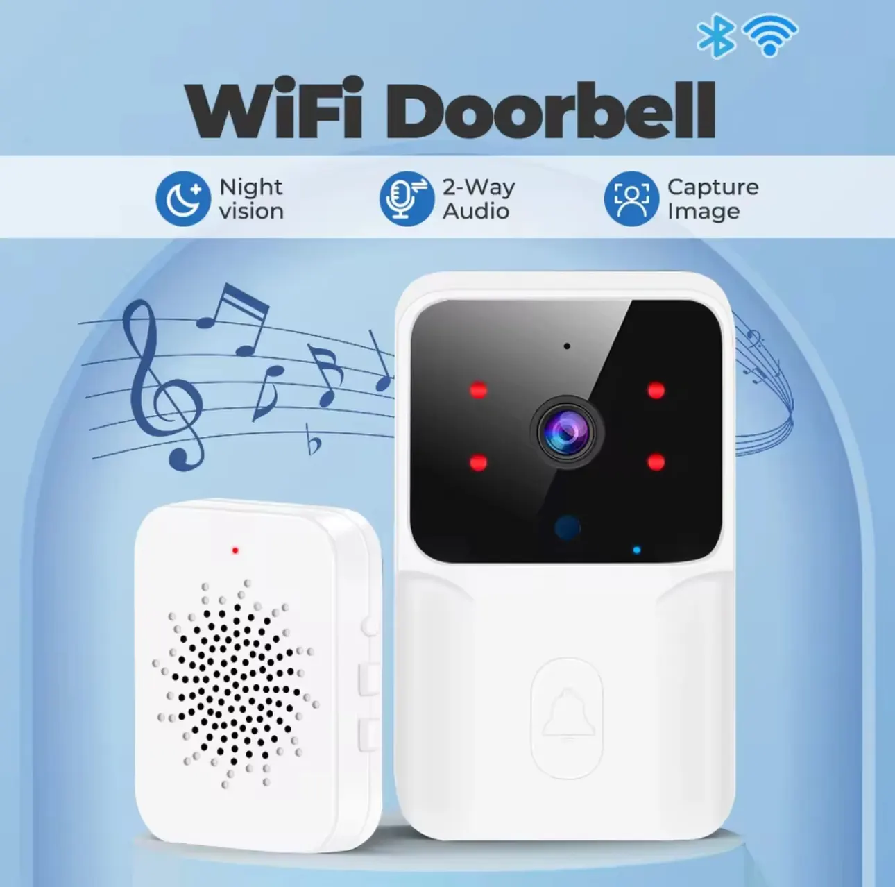 Sonnette Vidéo Connectée WiFi – Votre Sécurité Intelligente à Portée de Main