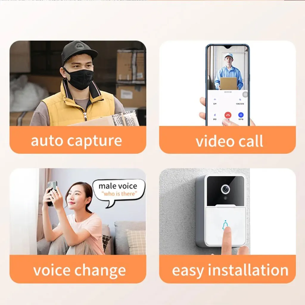 Sonnette Vidéo Connectée WiFi – Votre Sécurité Intelligente à Portée de Main