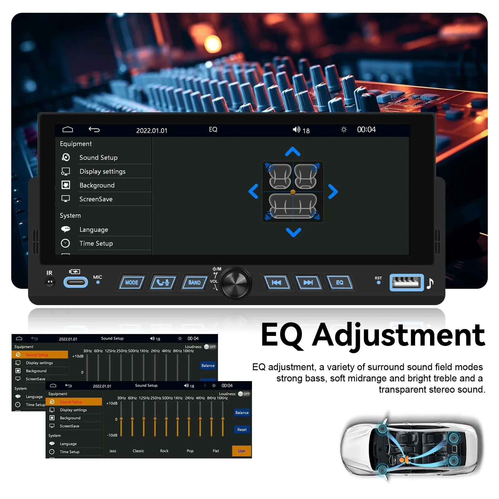 Autoradio MP5 Gazel Systems 6.86" - Carplay Sans Fil & Android Auto