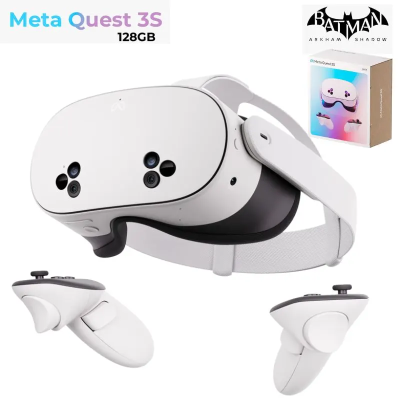 Meta Quest 3S 128 Go - Casque de Réalité Mixte (Arkham Shadow Edition)