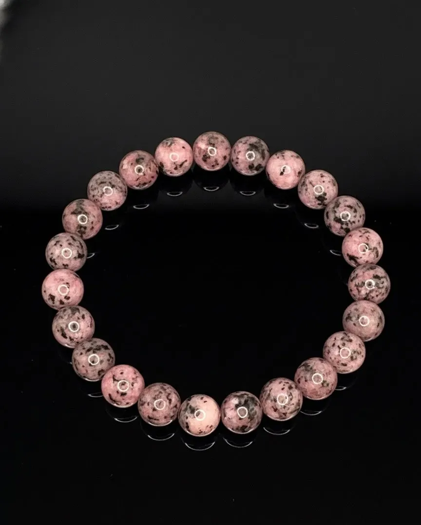 Bracelet "Réconfort du Cœur" en Rhodonite Naturelle