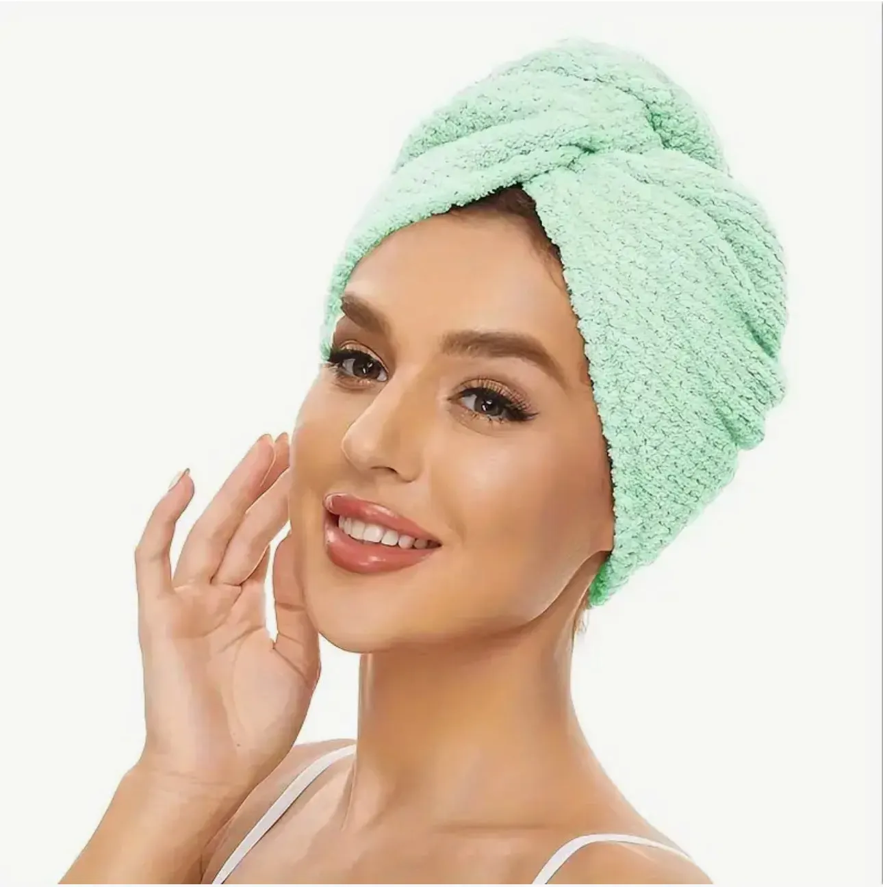 Serviette Turban à Séchage Rapide – Confort & Élégance Après la Douche