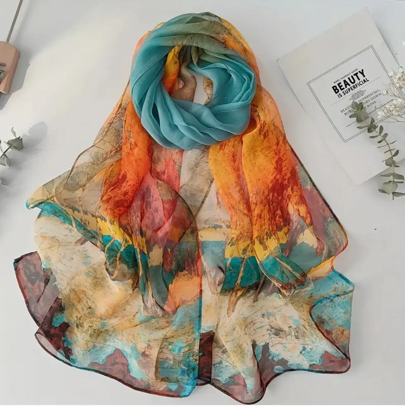 Écharpe Bohème Élégante – Collection Couleurs de la Nature