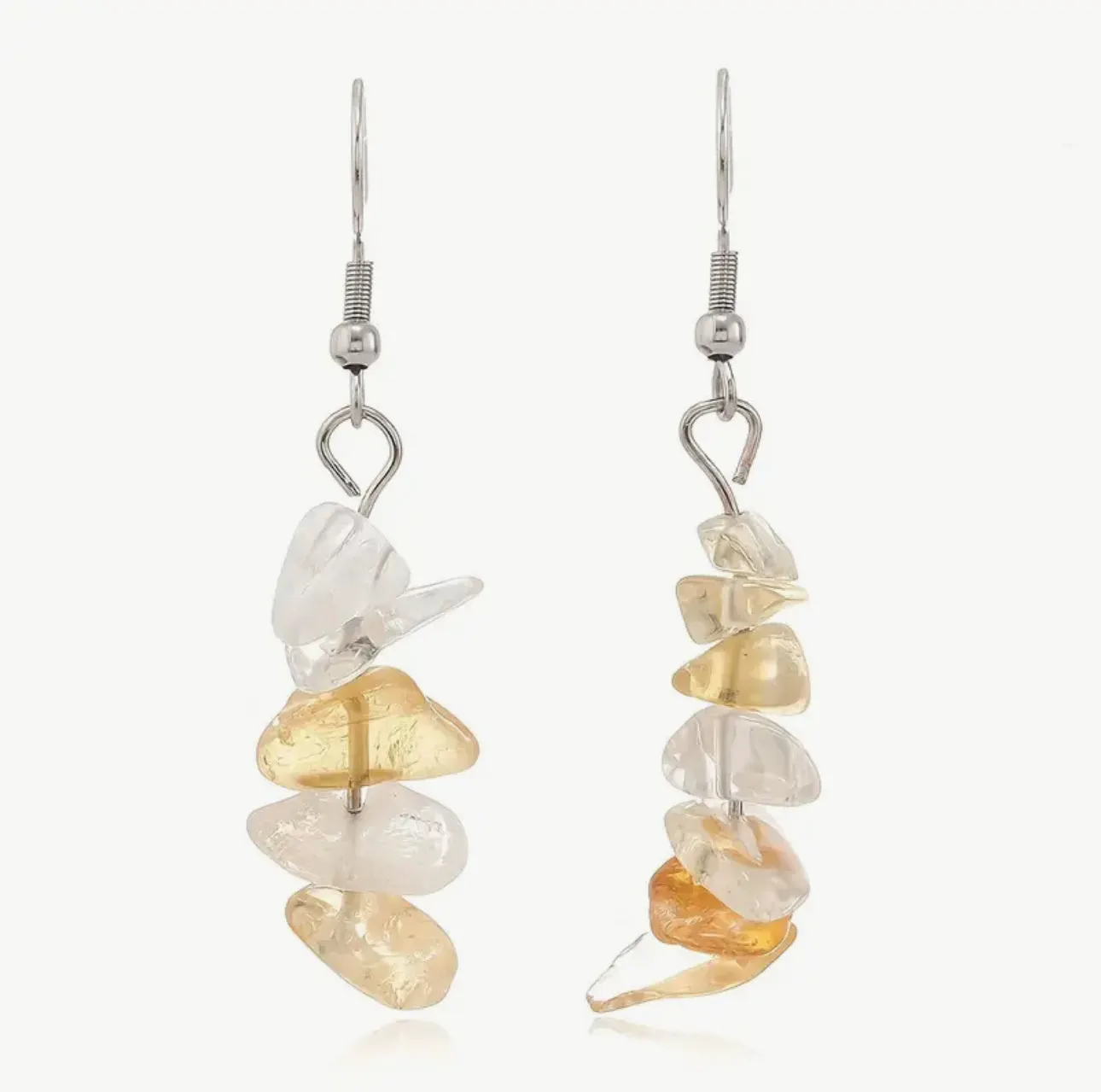 Boucles d'oreilles "Éclat Solaire" en Citrine