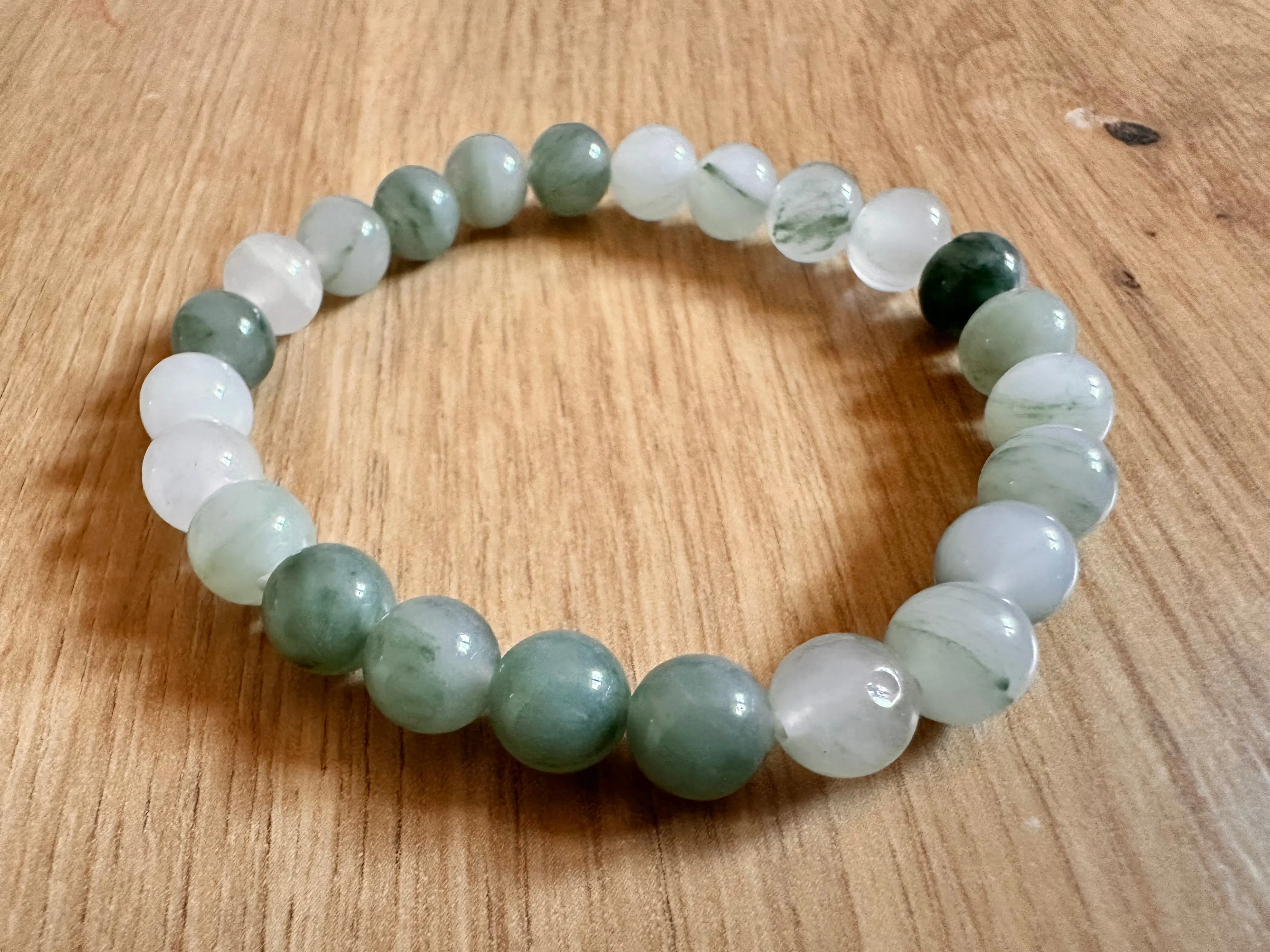 Bracelet "Harmonie & Sérénité" en Jade Naturel