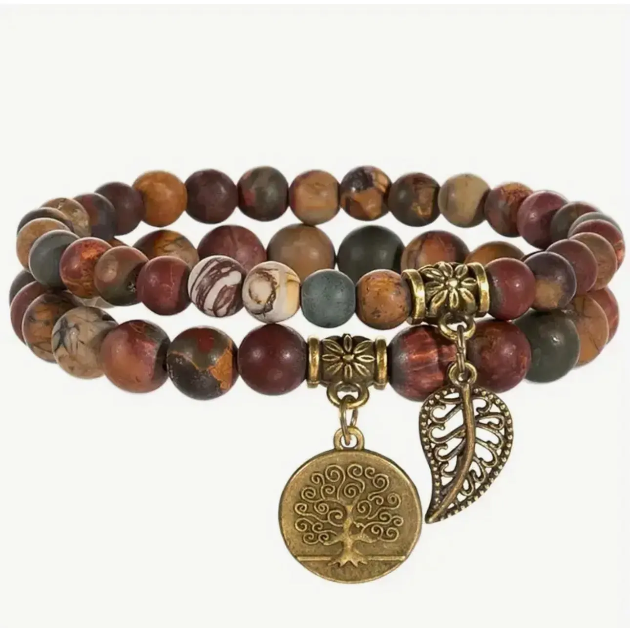 Bracelet Duo "Paysages de la Terre" en Jaspe