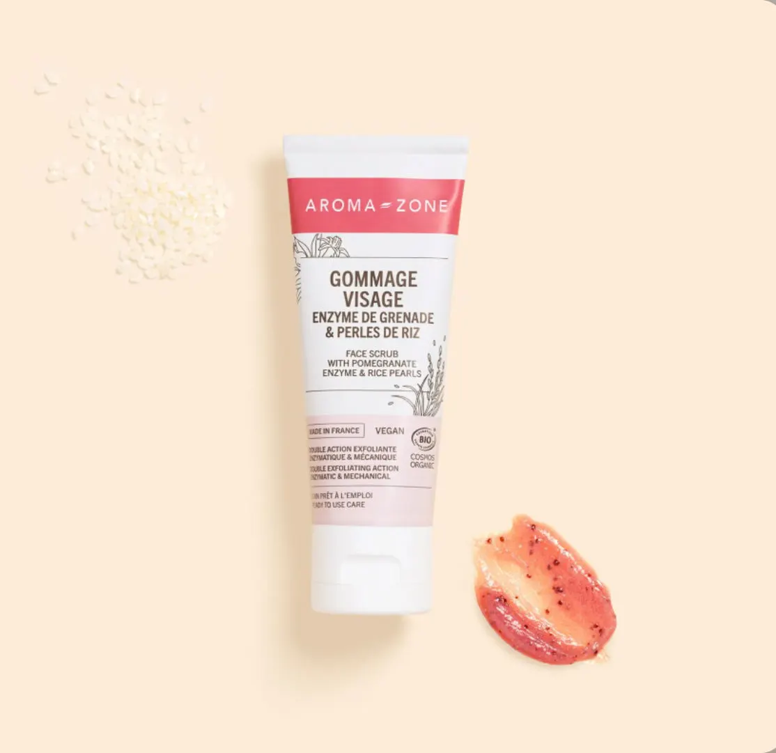 Gommage visage Enzyme de grenade & perles de riz
