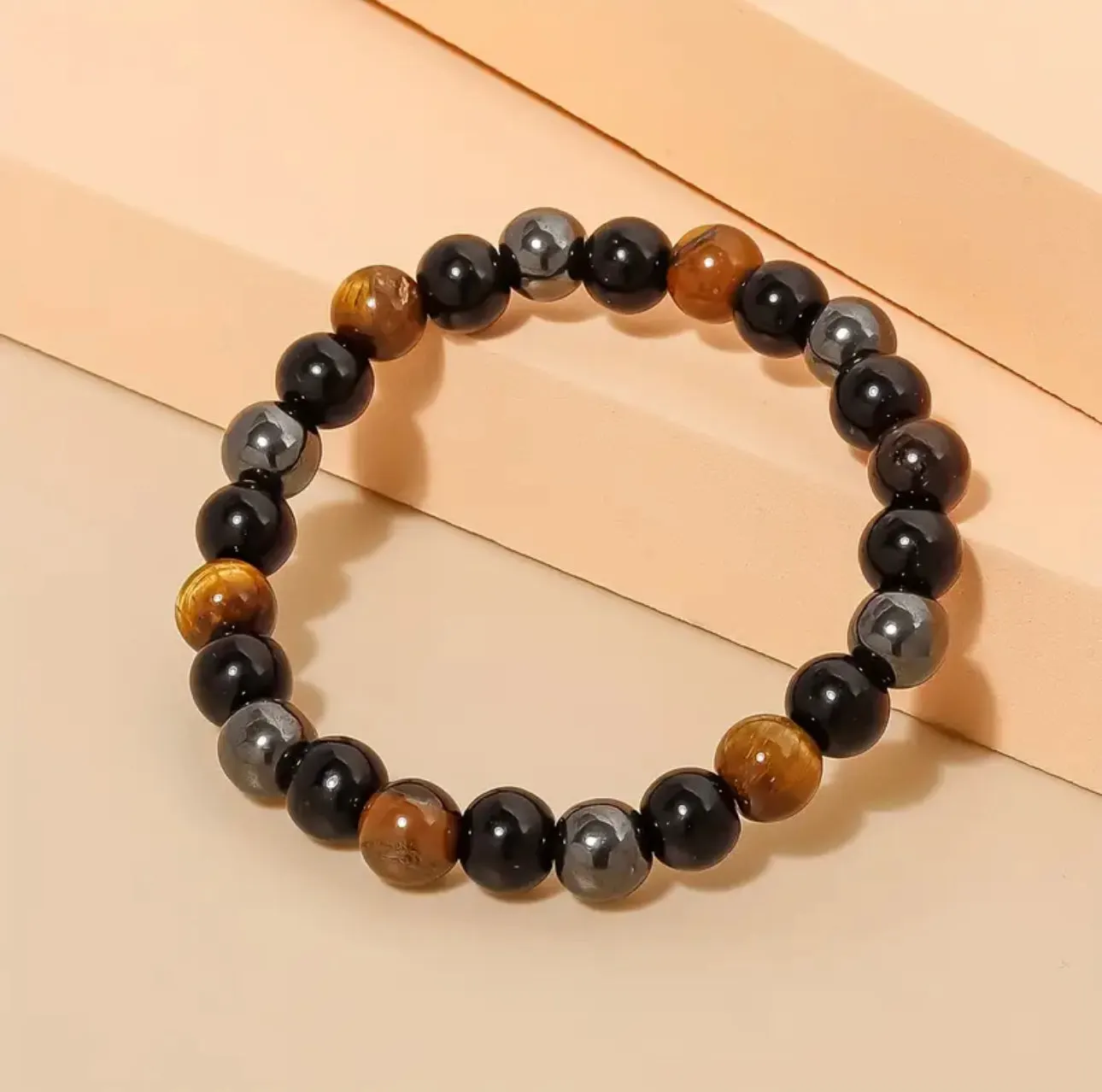 Bracelet Triple Protection - Énergie, Sécurité et Harmonie