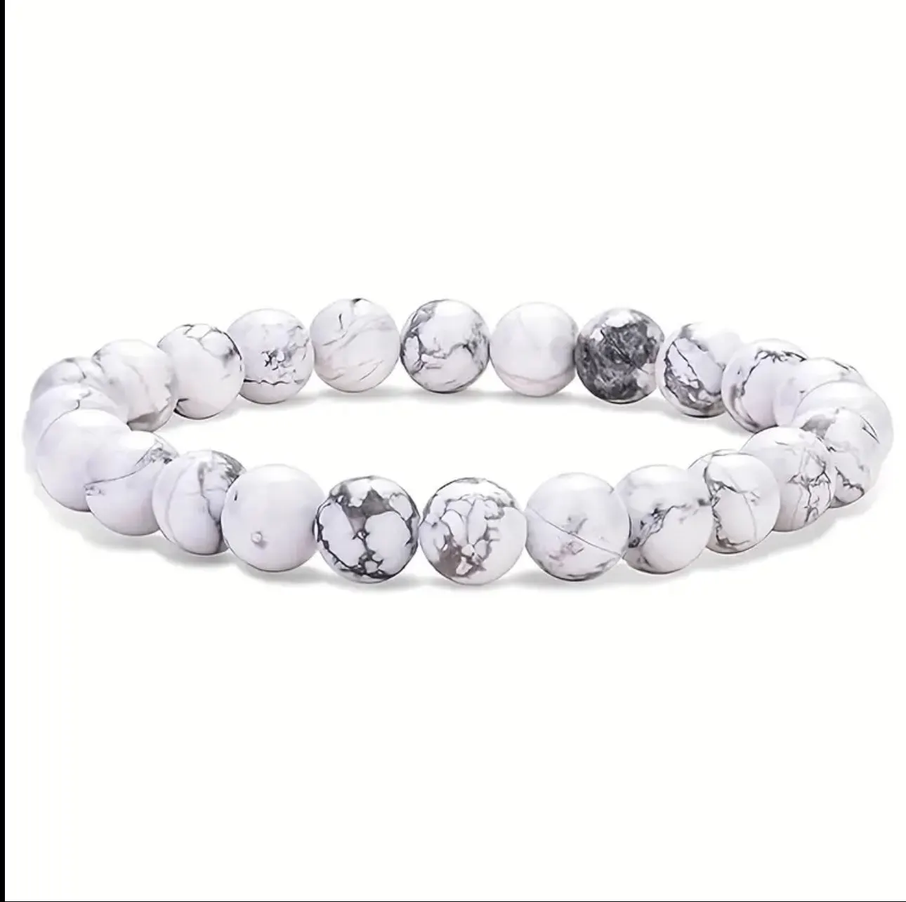 Bracelet en Howlite – Sérénité et Paix Intérieure