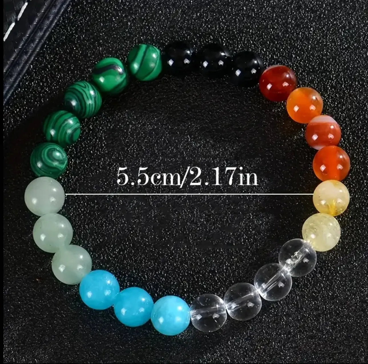 Bracelet des 7 Chakras en Pierres Naturelles