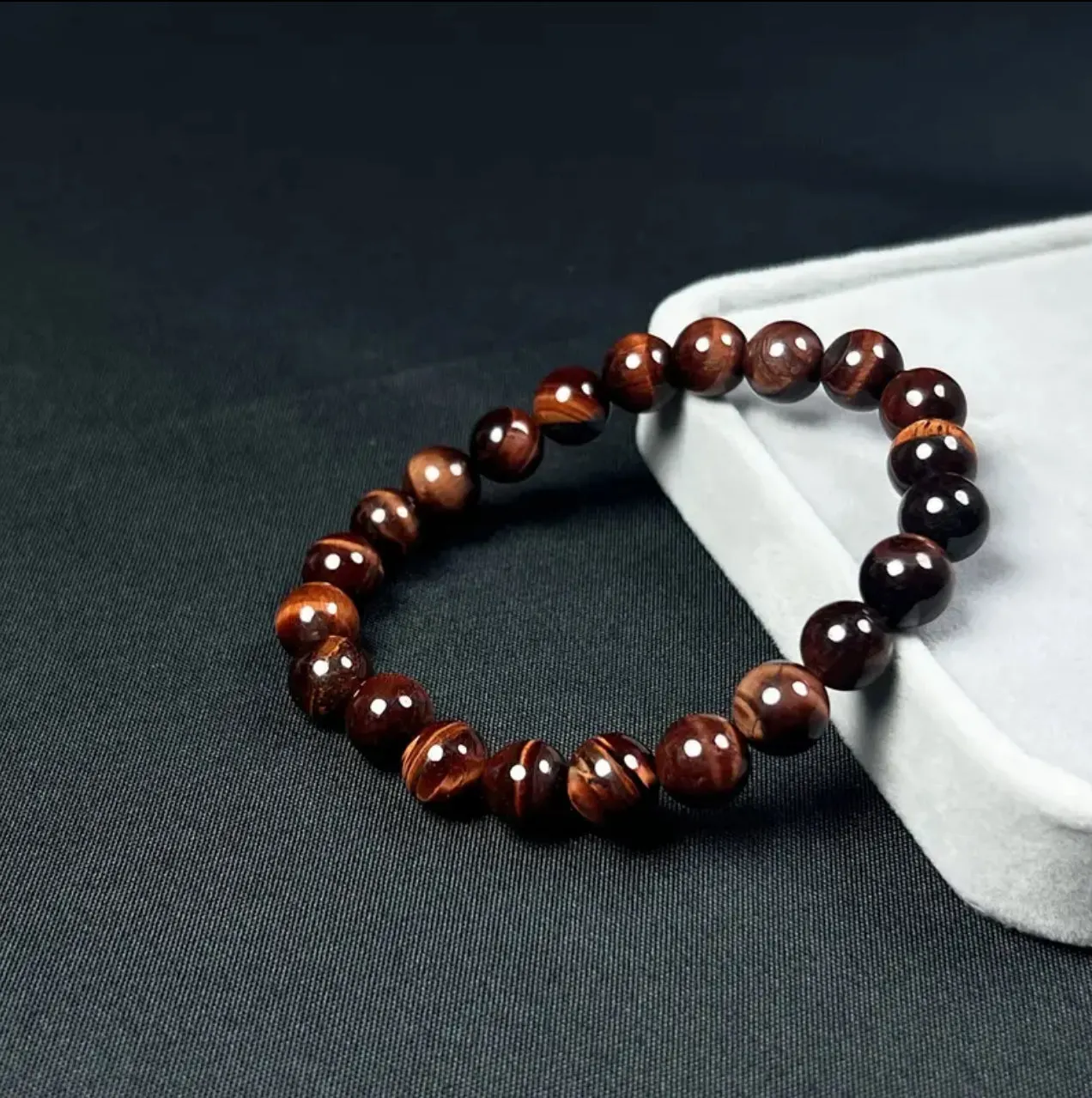 Bracelet Protecteur en Œil de Tigre Marron