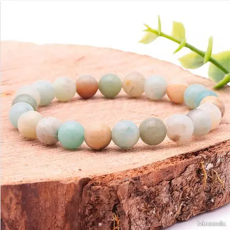 Bracelet en Amazonite Multicolore – Douceur et Harmonie