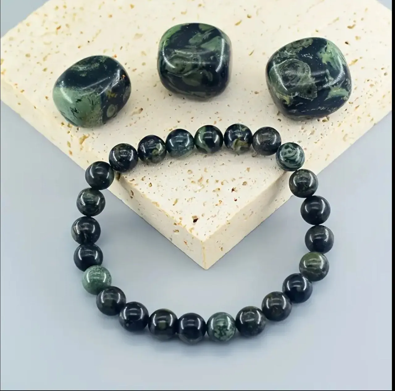 Bracelet en Jaspe Kambaba – Force et Sérénité