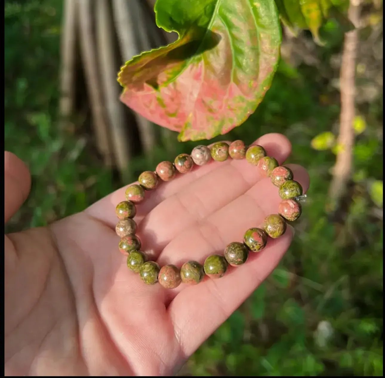 Bracelet « Harmonie & Renouveau » — Unakite