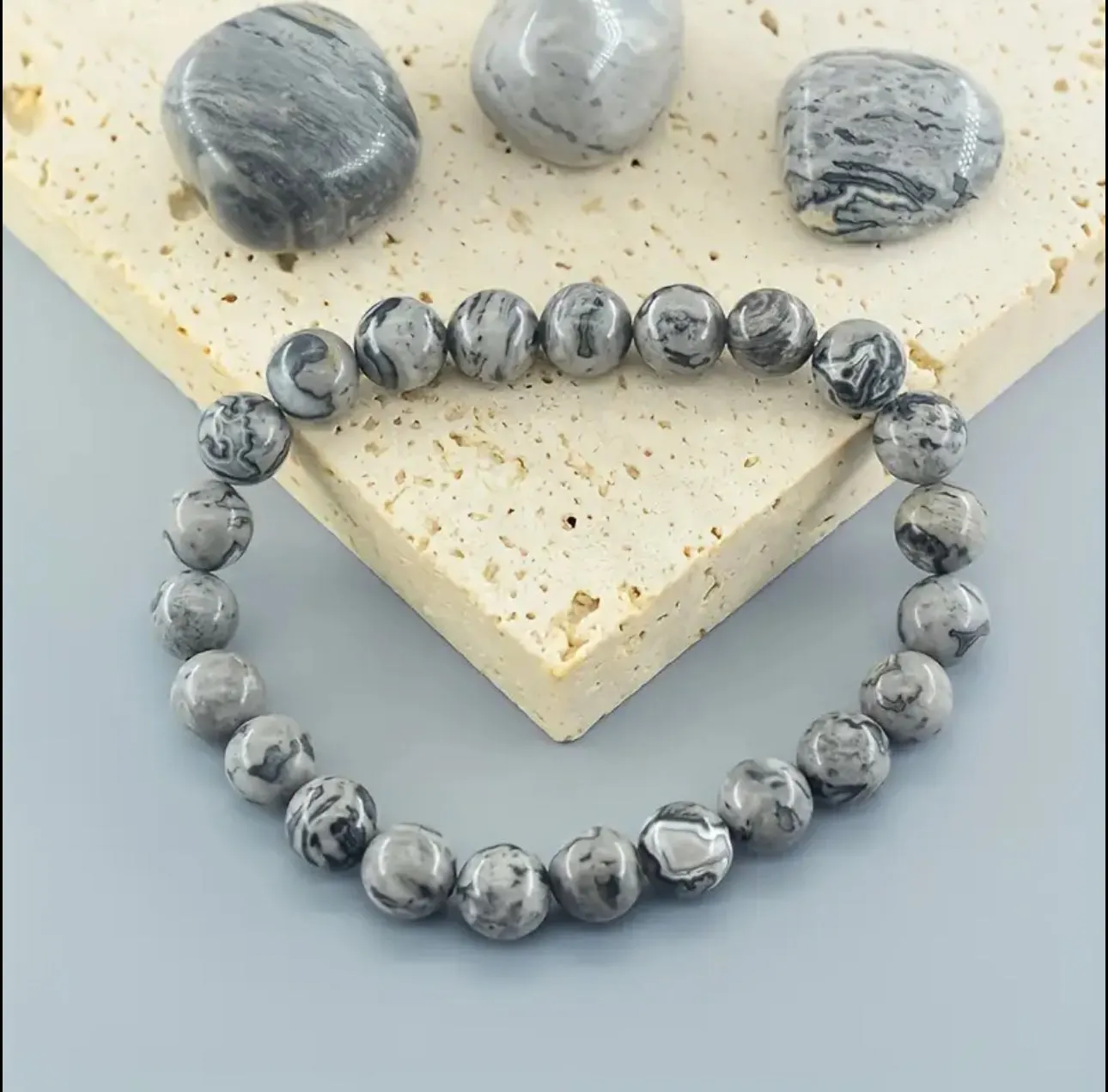 Bracelet « Sérénité & Clarté » — Agate Crazy Lace