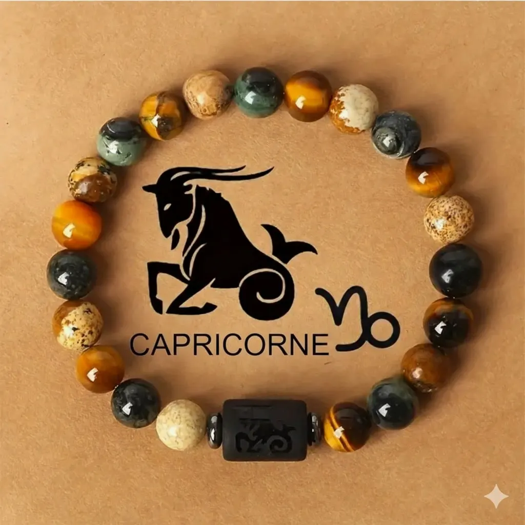 Bracelet Astro Capricorne – Ambition, Stabilité & Protection
