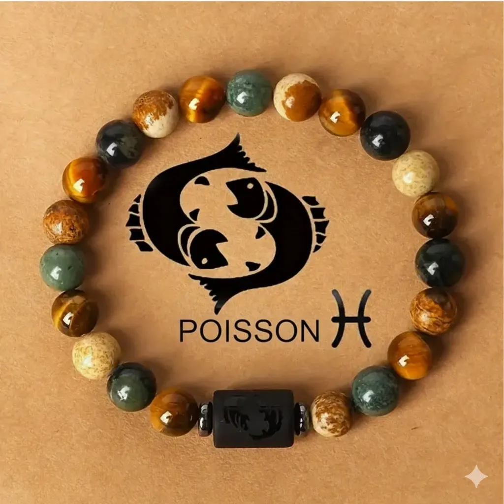 Bracelet Astro Poissons – Intuition, Sensibilité & Protection