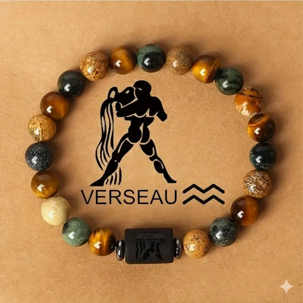 Bracelet Astro Verseau – Créativité, Liberté & Équilibre