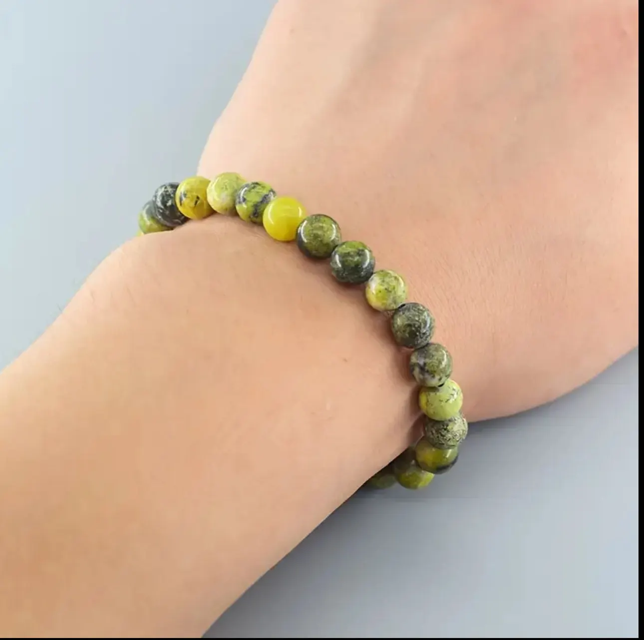 Bracelet en Jaspe Serpentine – Renouveau & Sagesse intérieure