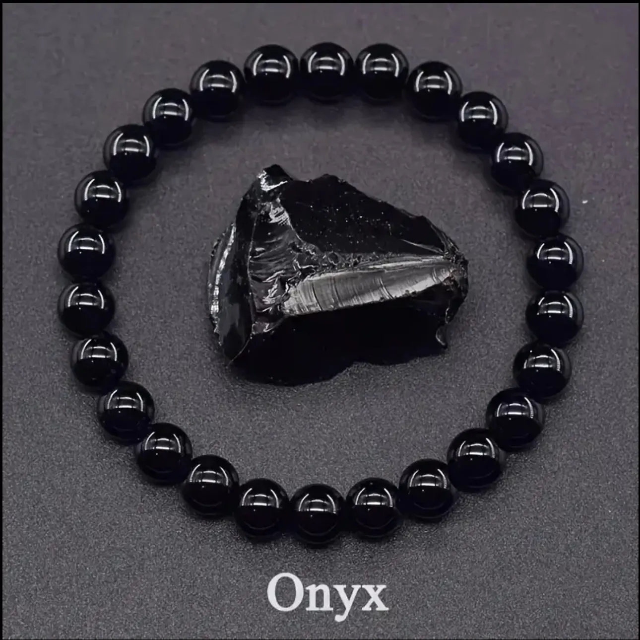 Bracelet Protection et Ancrage – Onyx Noir