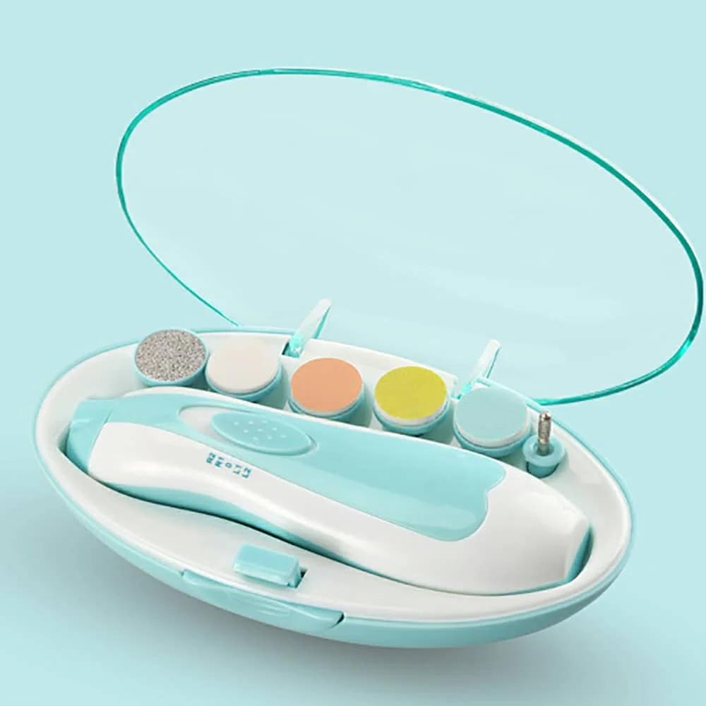Lime à Ongles Électrique pour Bébé - Kit de Manucure Sécurisé avec LED