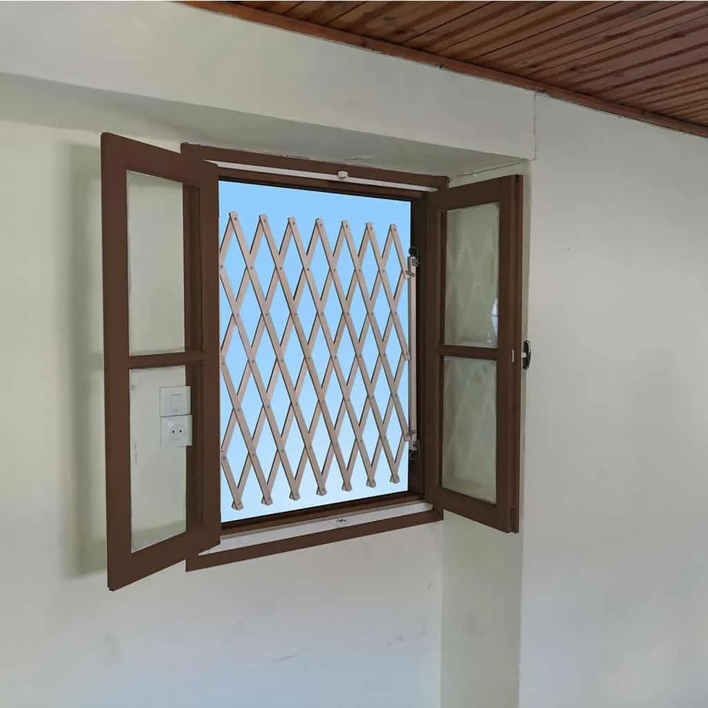 Barrière de Sécurité Pliable et Extensible en Bois pour Bébé