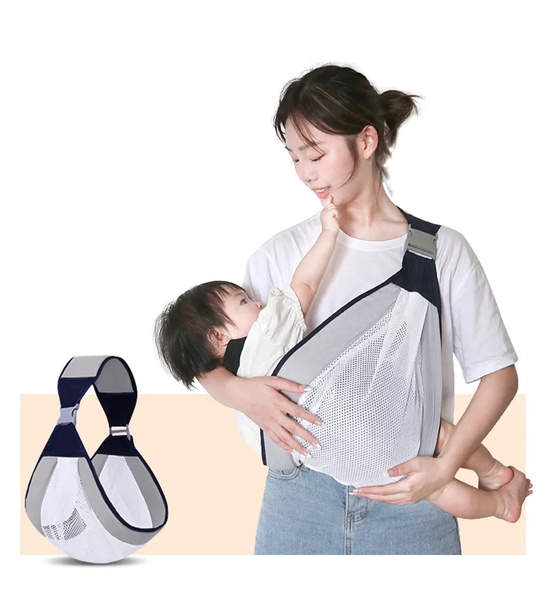 Porte-bébé ergonomique 0-36 mois en tissu maillé respirant - Parhdoas