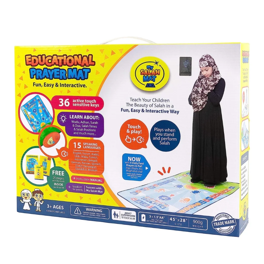 Tapis de Prière Éducatif Interactif pour Enfants - My Salah Mat