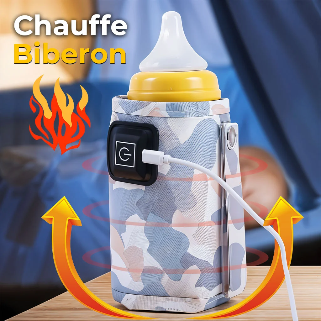 Chauffe-biberon Portable USB pour Bébé - 3 Niveaux de Température