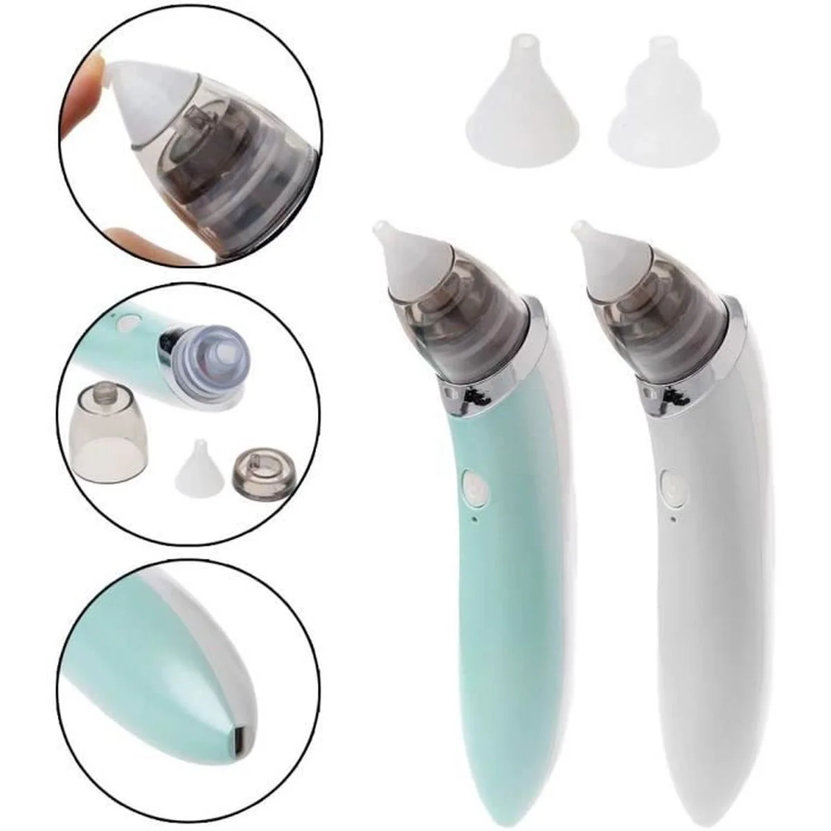 Mouche-bébé Électrique Ergonomique - Aspirateur Nasal USB