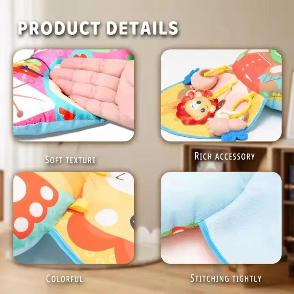 Coussin d'Éveil Sensoriel Montessori - Tummy Time pour Bébé