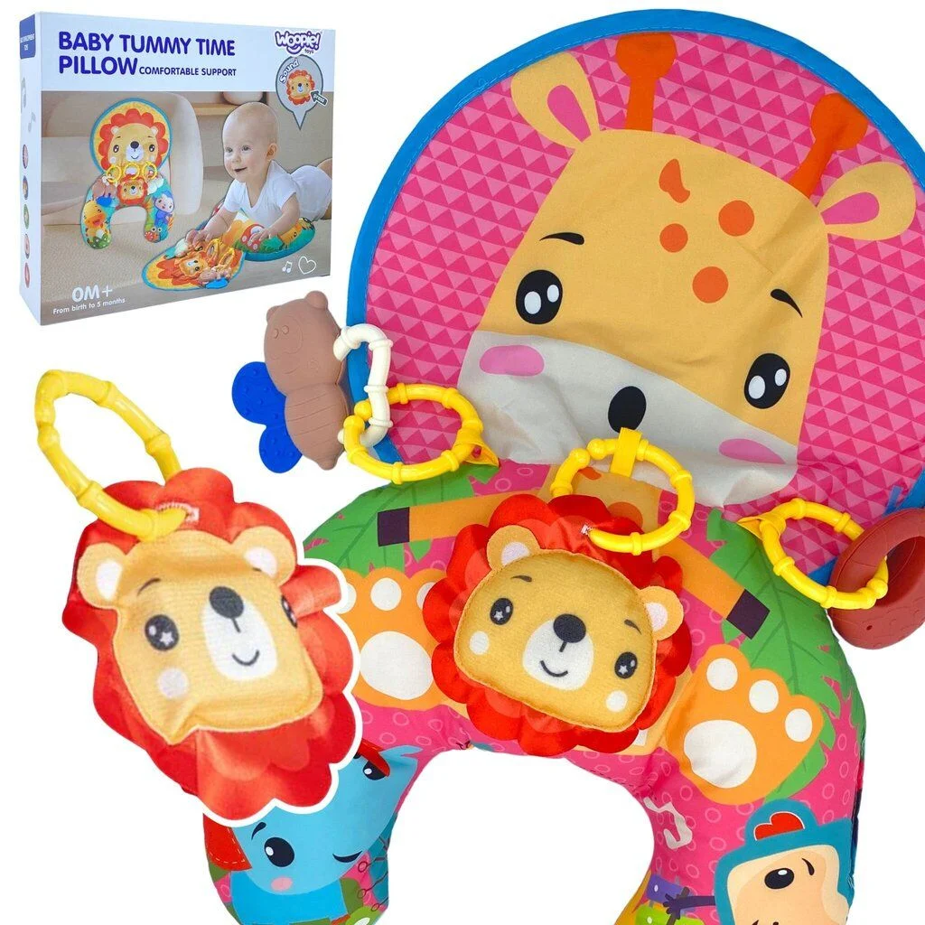 Coussin d'Éveil Sensoriel Montessori - Tummy Time pour Bébé