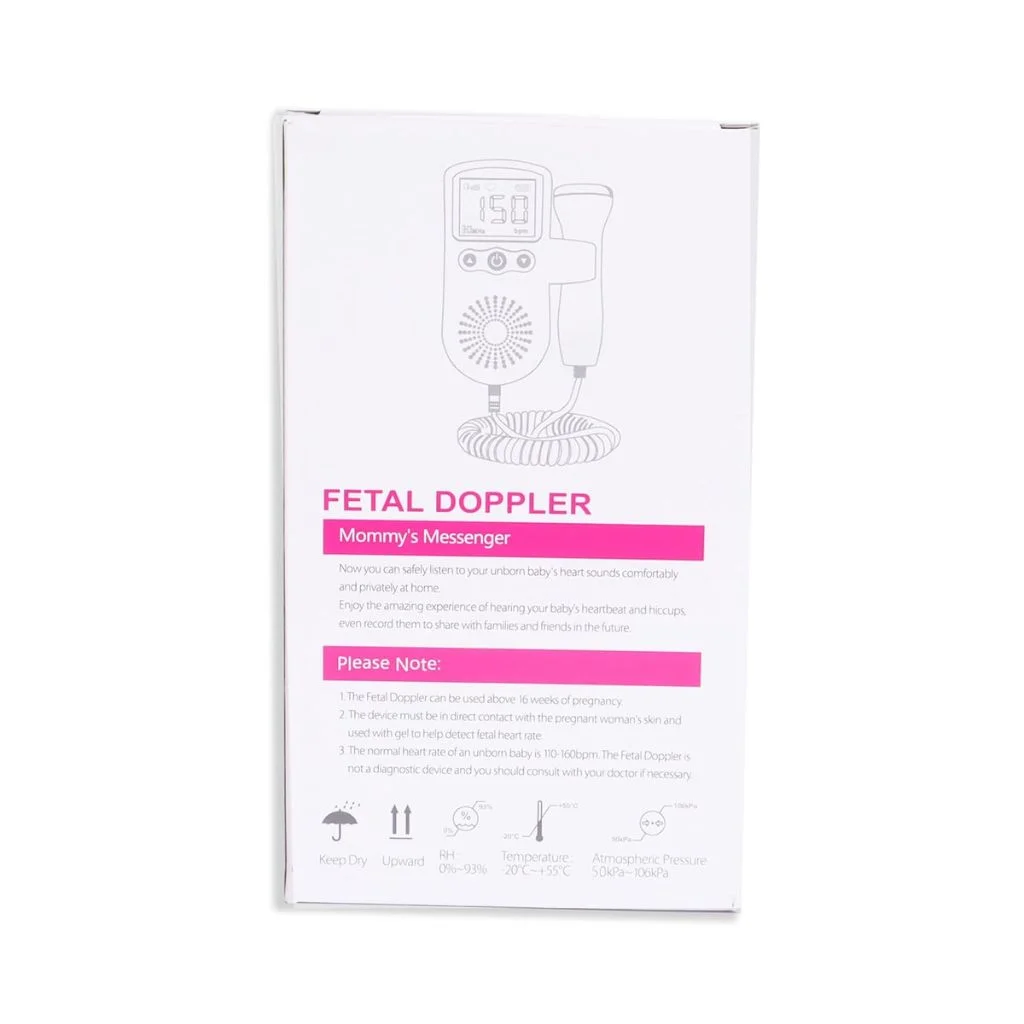 Moniteur de Fréquence Cardiaque Fœtale - Doppler Bébé LCD