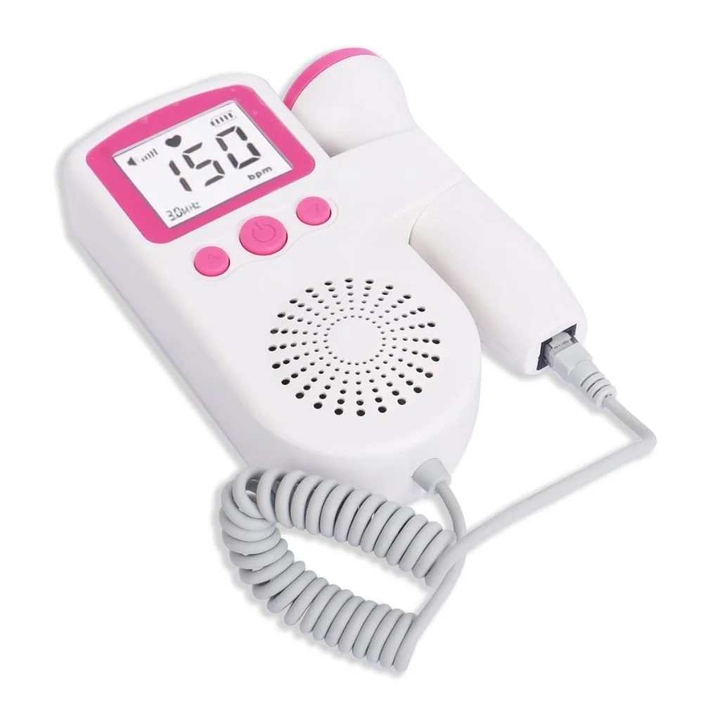 Moniteur de Fréquence Cardiaque Fœtale - Doppler Bébé LCD