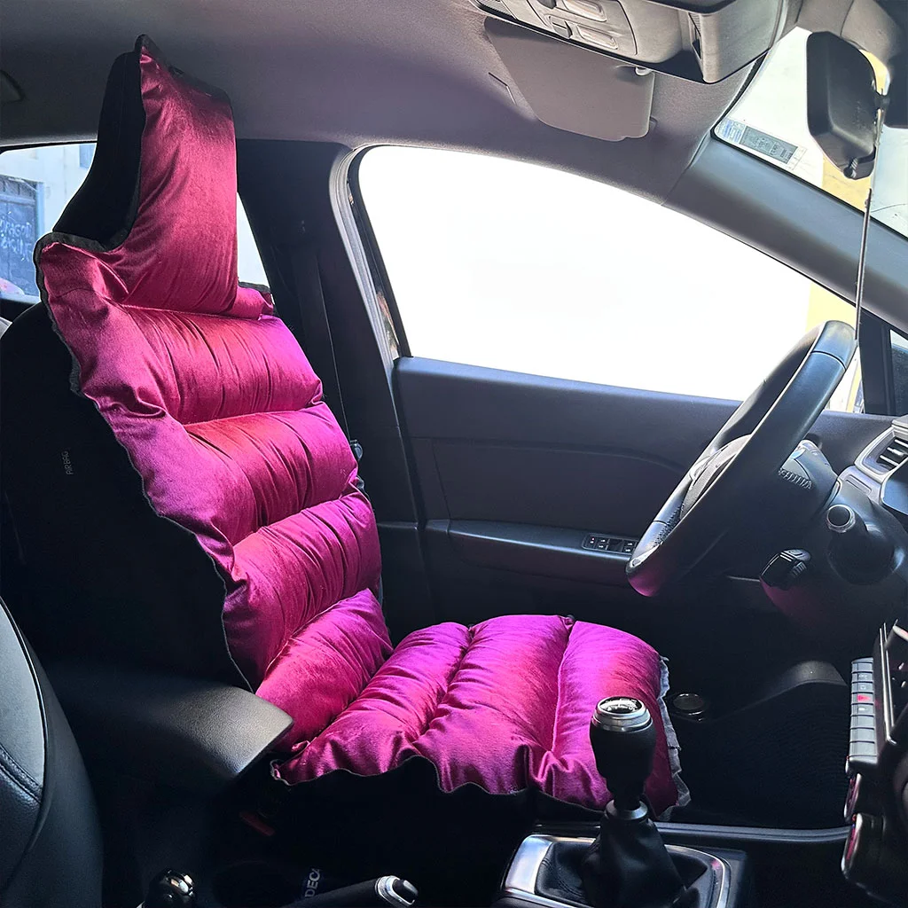 Housse de Siège Auto en Velours Rembourrée - Confort Ultra-Moelleux