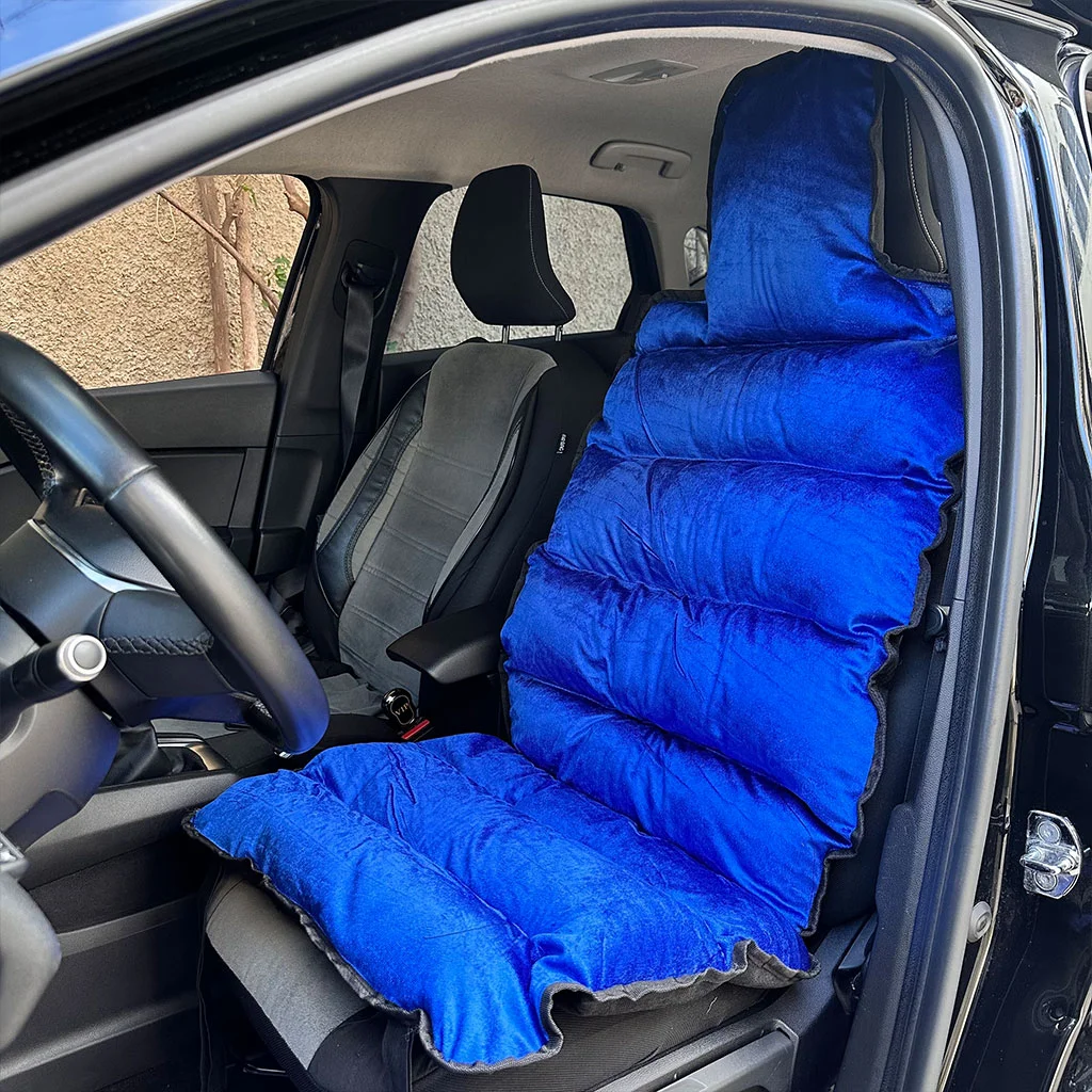 Housse de Siège Auto en Velours Rembourrée - Confort Ultra-Moelleux