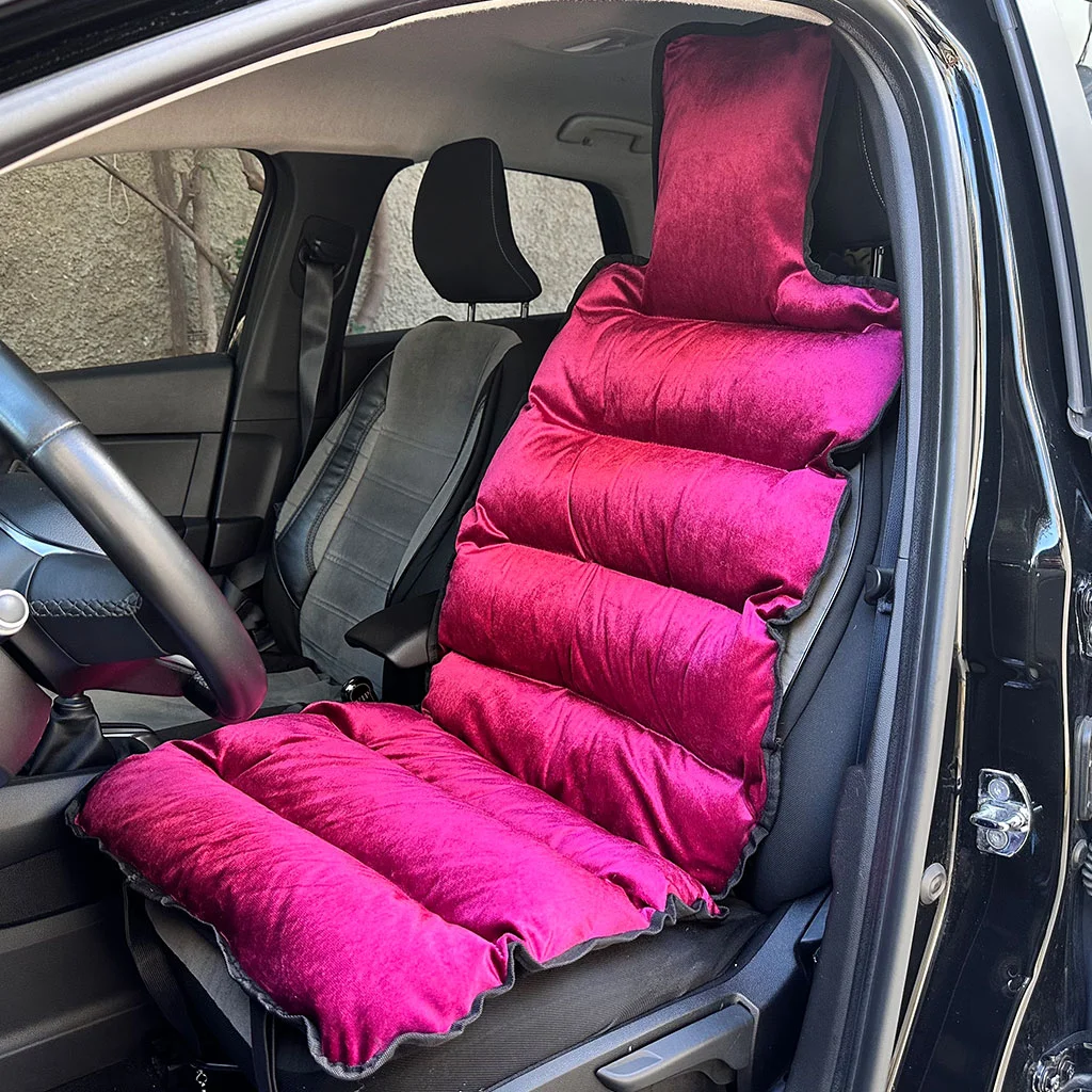 Housse de Siège Auto en Velours Rembourrée - Confort Ultra-Moelleux